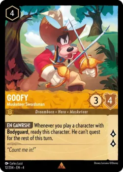 Goofy - Musketeer Swordsman #12 · Disney Lorcana