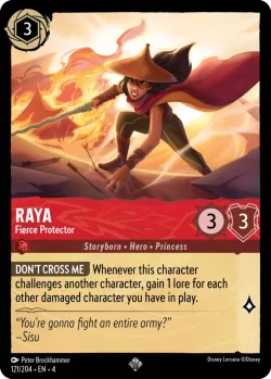 Raya - Fierce Protector #121 · Disney Lorcana