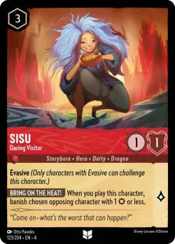 Sisu - Daring Visitor #123 · Disney Lorcana