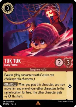 Tuk Tuk - Lively Partner #127 · Disney Lorcana