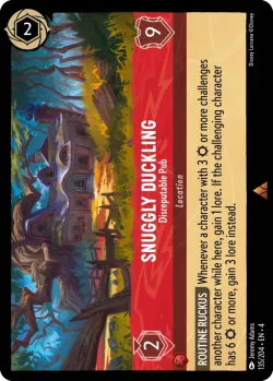 Snuggly Duckling - Disreputable Pub #135 · Disney Lorcana