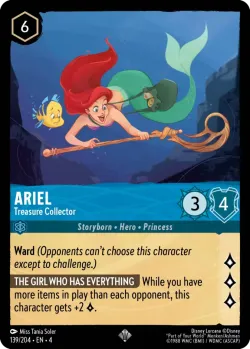 Ariel - Treasure Collector #139 · Disney Lorcana