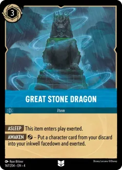 Great Stone Dragon #167 · Disney Lorcana