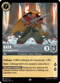 Raya - Unstoppable Force 「4-193」「EN」