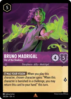 Bruno Madrigal - Out of the Shadows #38 · Disney Lorcana