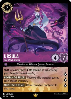 Ursula - Sea Witch Queen #58 · Disney Lorcana