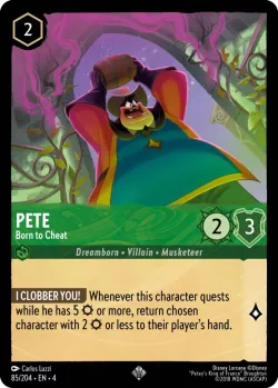 Pete - Born to Cheat #85 · Disney Lorcana