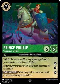 Prince Phillip - Vanquisher of Foes #87 · Disney Lorcana
