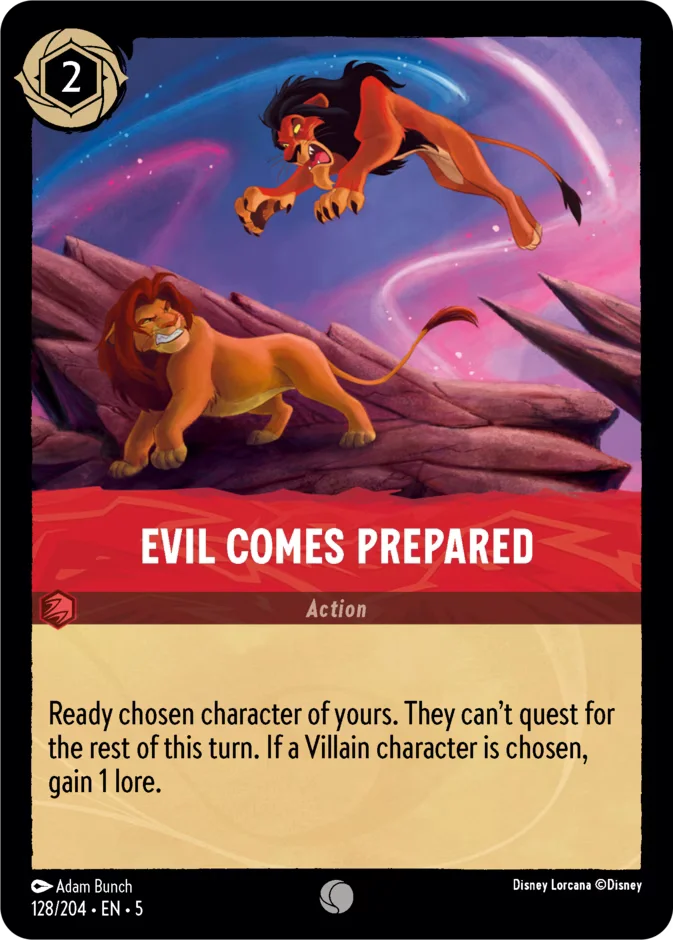Evil Comes Prepared 「5-128」「EN」