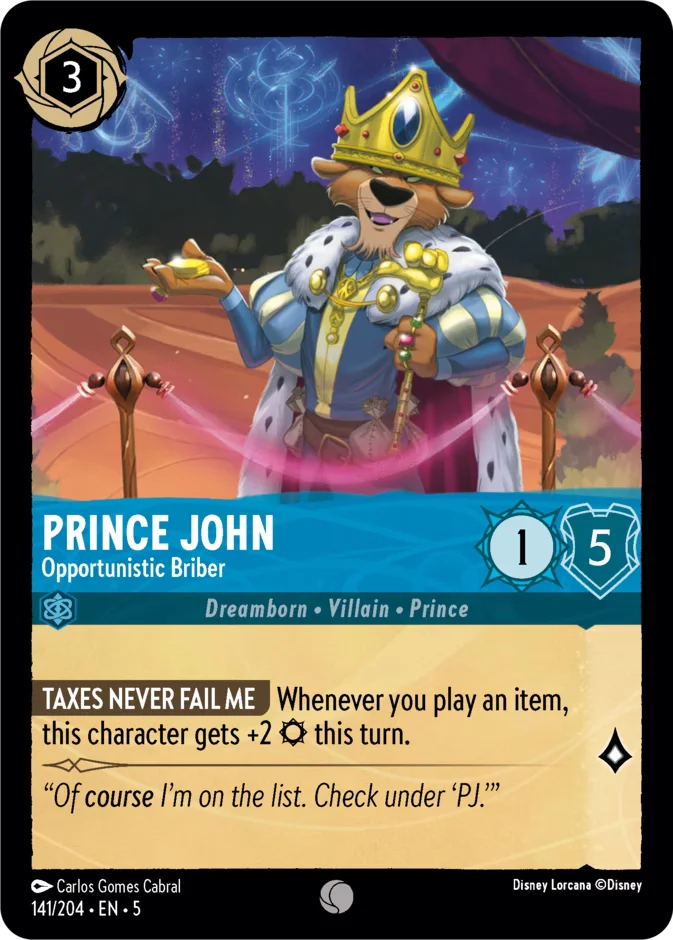 Prince John - Opportunistic Briber 「5-141」「EN」
