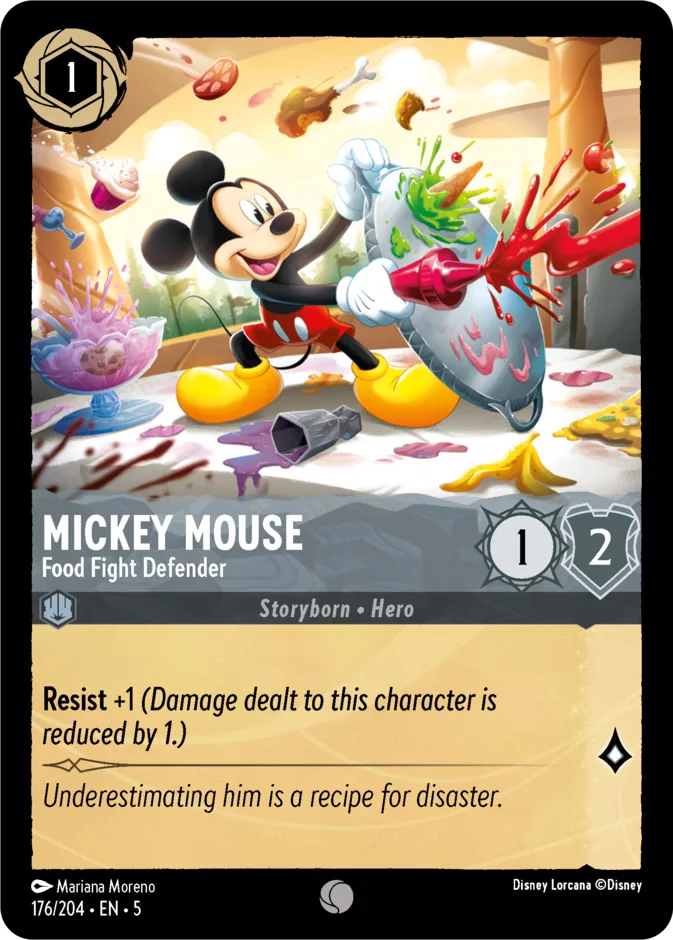 Mickey Mouse - Food Fight Defender 「5-176」「EN」