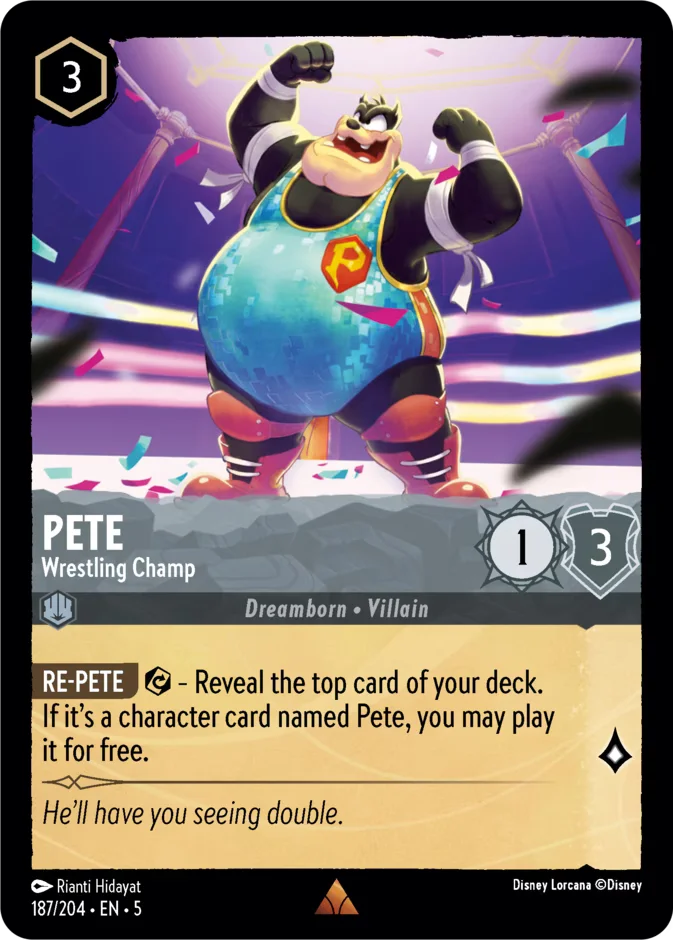 Pete - Wrestling Champ 「5-187」「EN」
