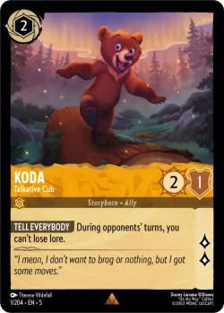 Koda - Talkative Cub #1 · Disney Lorcana