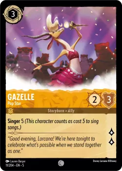 Gazelle - Pop Star #11 · Disney Lorcana