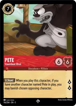 Pete - Steamboat Rival #116 · Disney Lorcana
