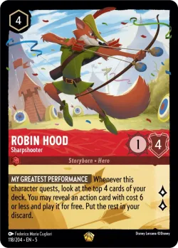 Robin Hood - Sharpshooter #118 · Disney Lorcana