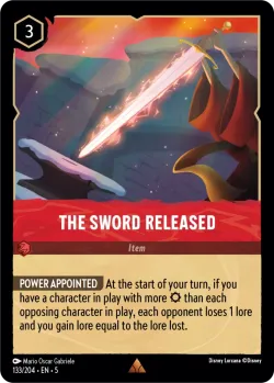 The Sword Released #133 · Disney Lorcana