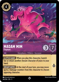 Madam Mim - Elephant #44 · Disney Lorcana