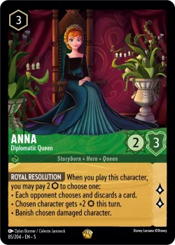 Anna - Diplomatic Queen #85 · Disney Lorcana