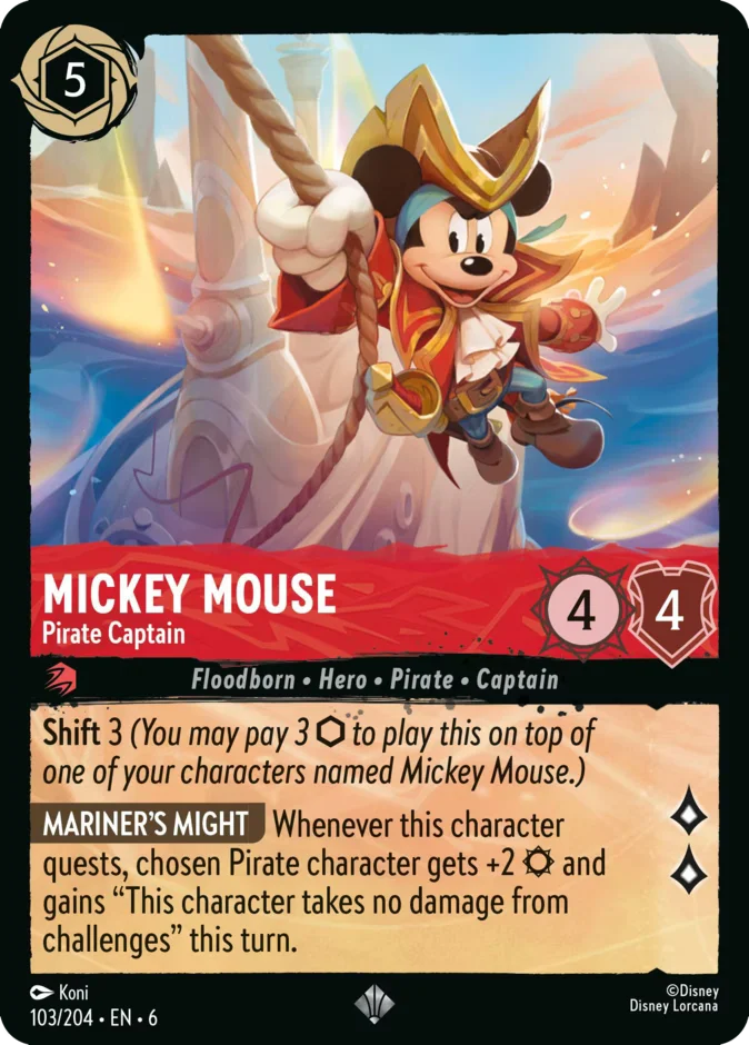Mickey Mouse - Pirate Captain 「6-103」「EN」