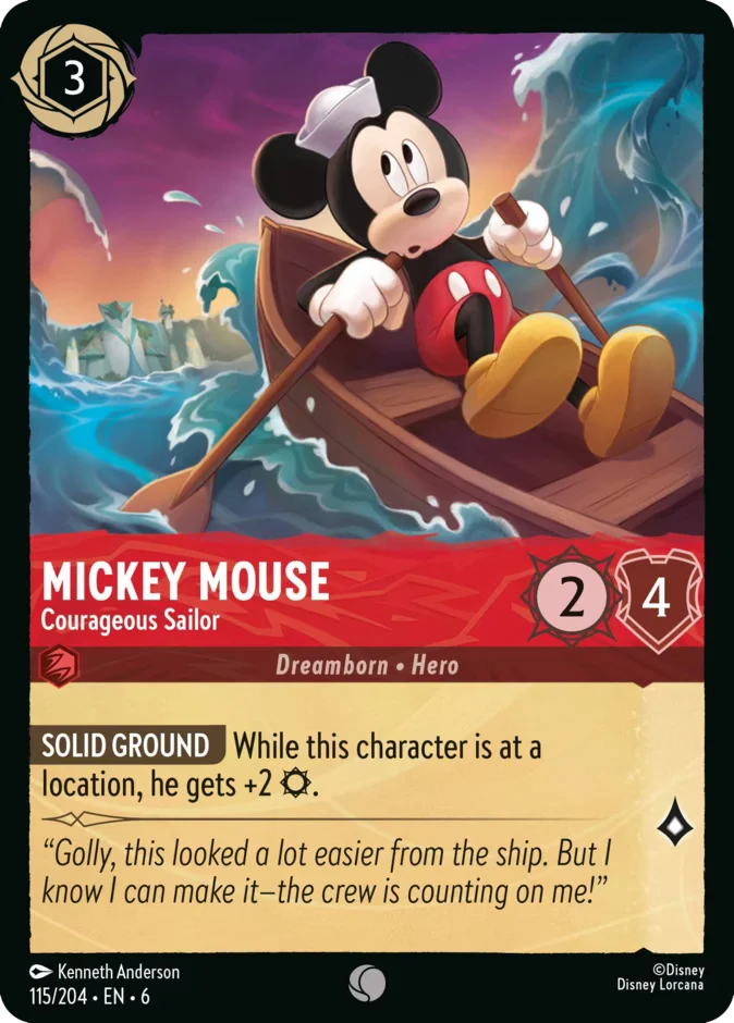 Mickey Mouse - Courageous Sailor 「6-115」「EN」