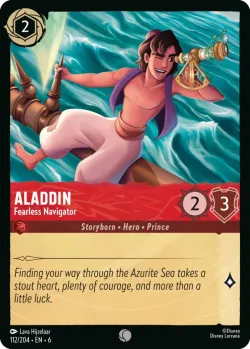 Aladdin - Fearless Navigator #112 · Disney Lorcana