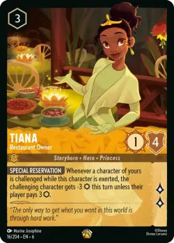 Tiana - Restaurant Owner #16 · Disney Lorcana