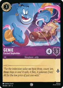 Genie - Excited Shipbuilder #38 · Disney Lorcana