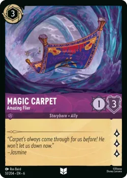 Magic Carpet - Amazing Flier #51 · Disney Lorcana