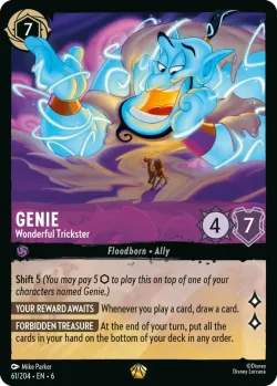 Genie - Wonderful Trickster #61 · Disney Lorcana