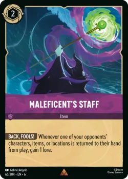 Maleficent's Staff #65 · Disney Lorcana