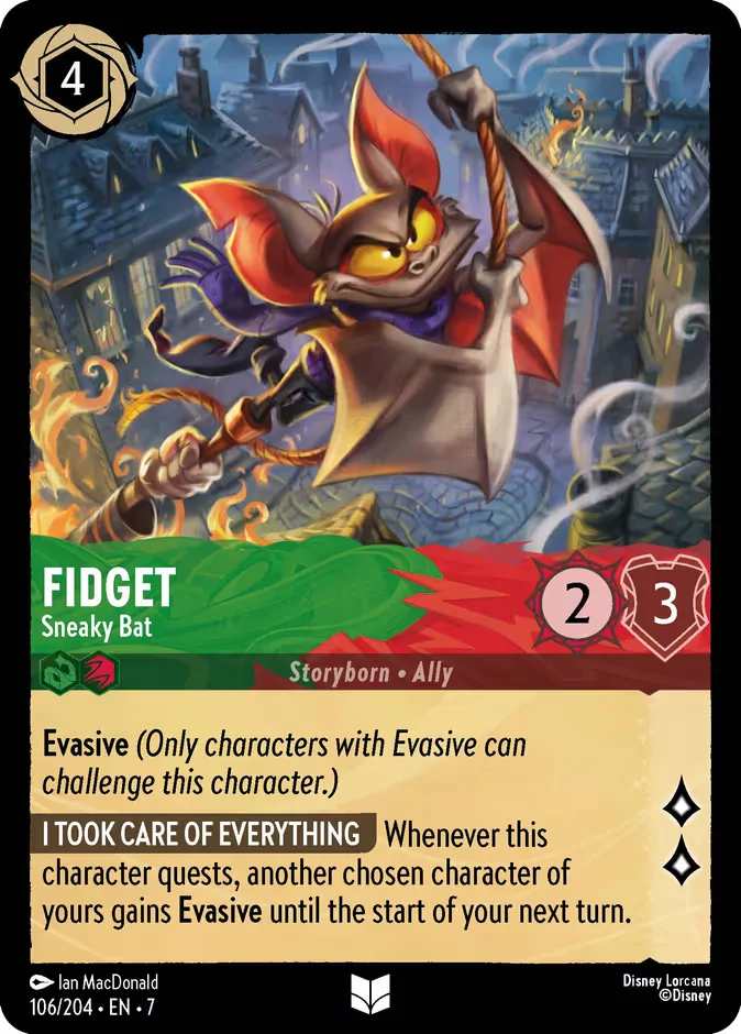 Fidget - Sneaky Bat 「7-106」「EN」