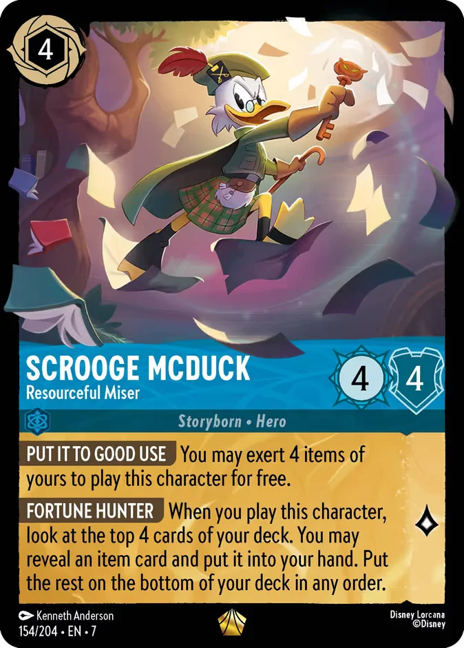 Scrooge Mcduck - Resourceful Miser 「7-154」「EN」