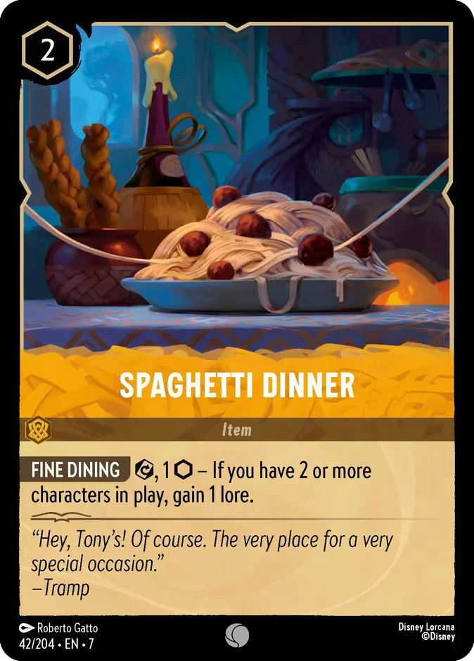 Spaghetti Dinner 「7-42」「EN」