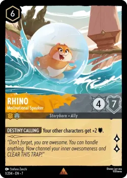 Rhino - Motivational Speaker #1 · Disney Lorcana
