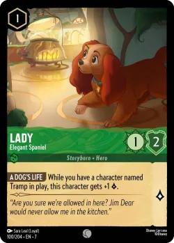 Lady - Elegant Spaniel #100 · Disney Lorcana