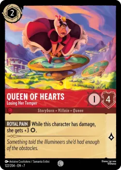 Queen of Hearts - Losing Her Temper #122 · Disney Lorcana