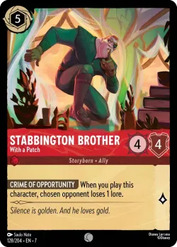 Stabbington Brother - With a Patch #128 · Disney Lorcana