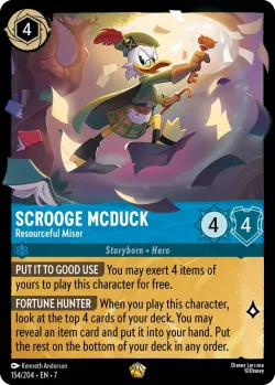 Scrooge Mcduck - Resourceful Miser #154 · Disney Lorcana