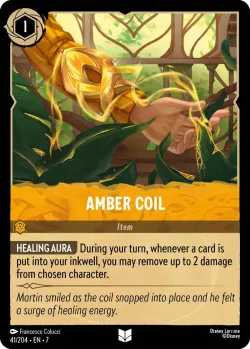 Amber Coil #41 · Disney Lorcana