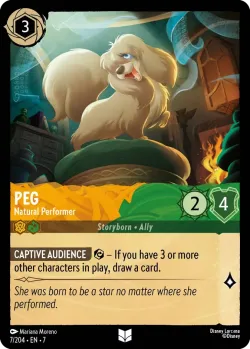 Peg - Natural Performer #7 · Disney Lorcana