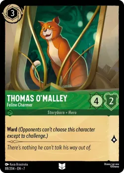 Thomas O'Malley - Feline Charmer #88 · Disney Lorcana