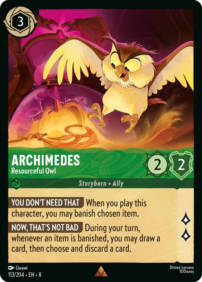 Archimedes - Resourceful Owl 「8-113」「EN」