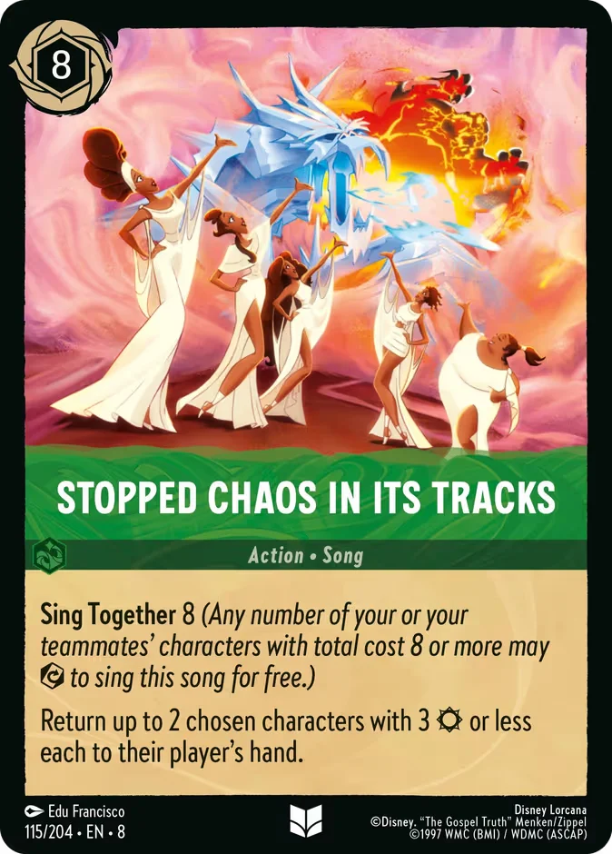 Stopped Chaos in Its Tracks 「8-115」「EN」
