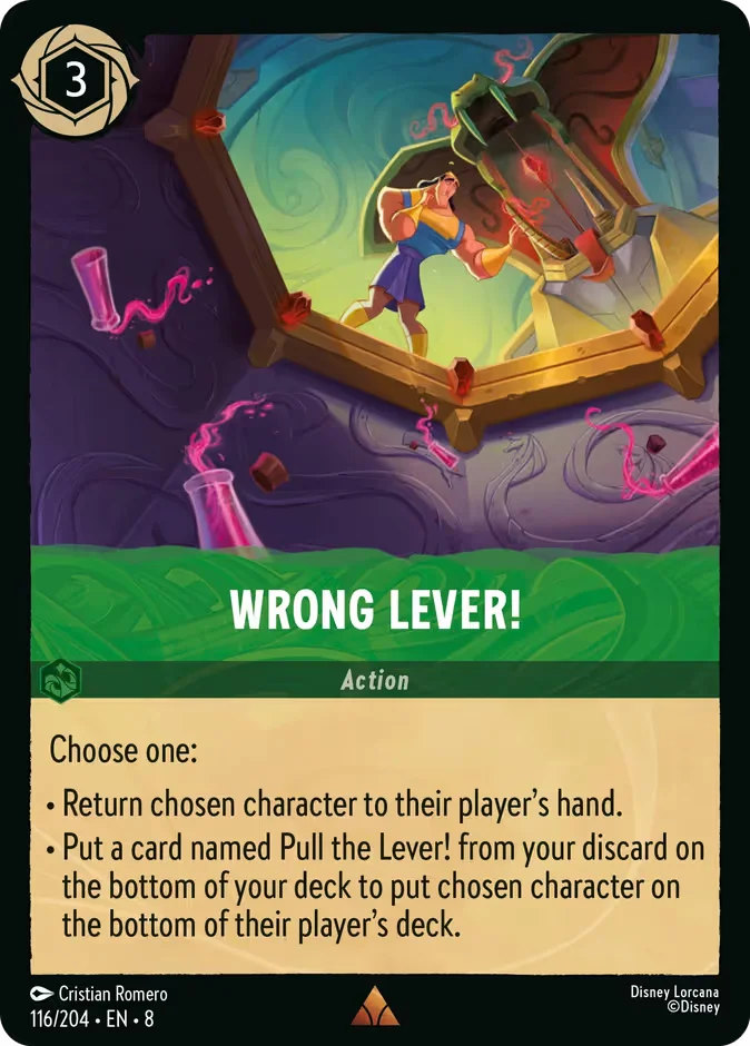 Wrong Lever! 「8-116」「EN」