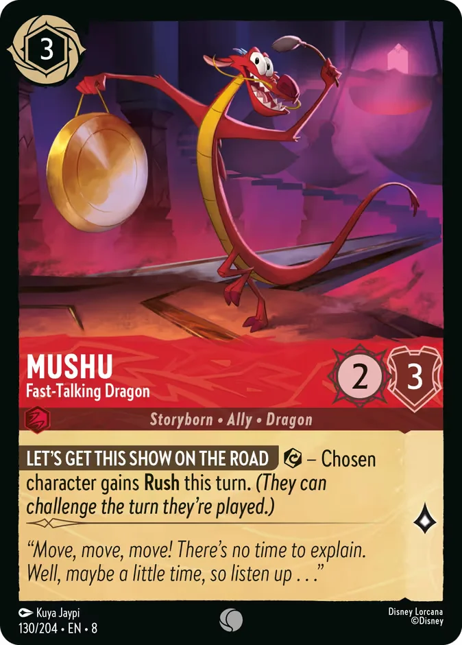 Mushu - Fast-Talking Dragon 「8-130」「EN」