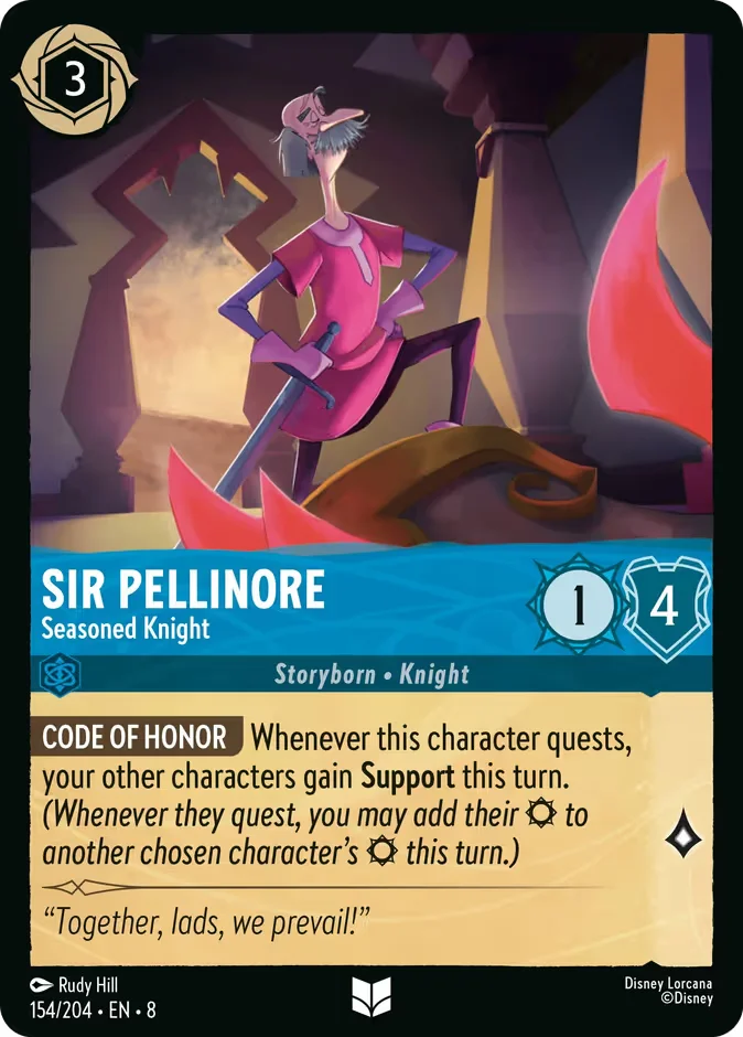 Sir Pellinore - Seasoned Knight 「8-154」「EN」