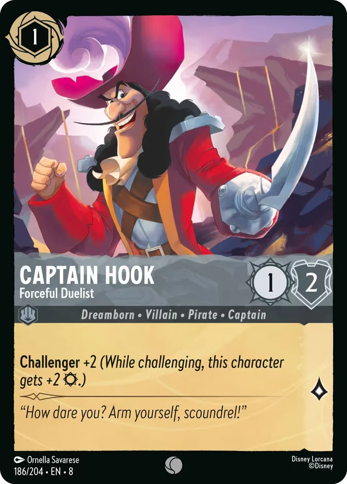Captain Hook - Forceful Duelist 「8-186」「EN」