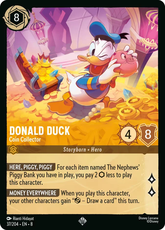 Donald Duck - Coin Collector 「8-37」「EN」