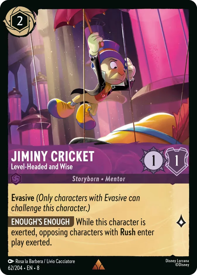 Jiminy Cricket - Level-Headed and Wise 「8-62」「EN」